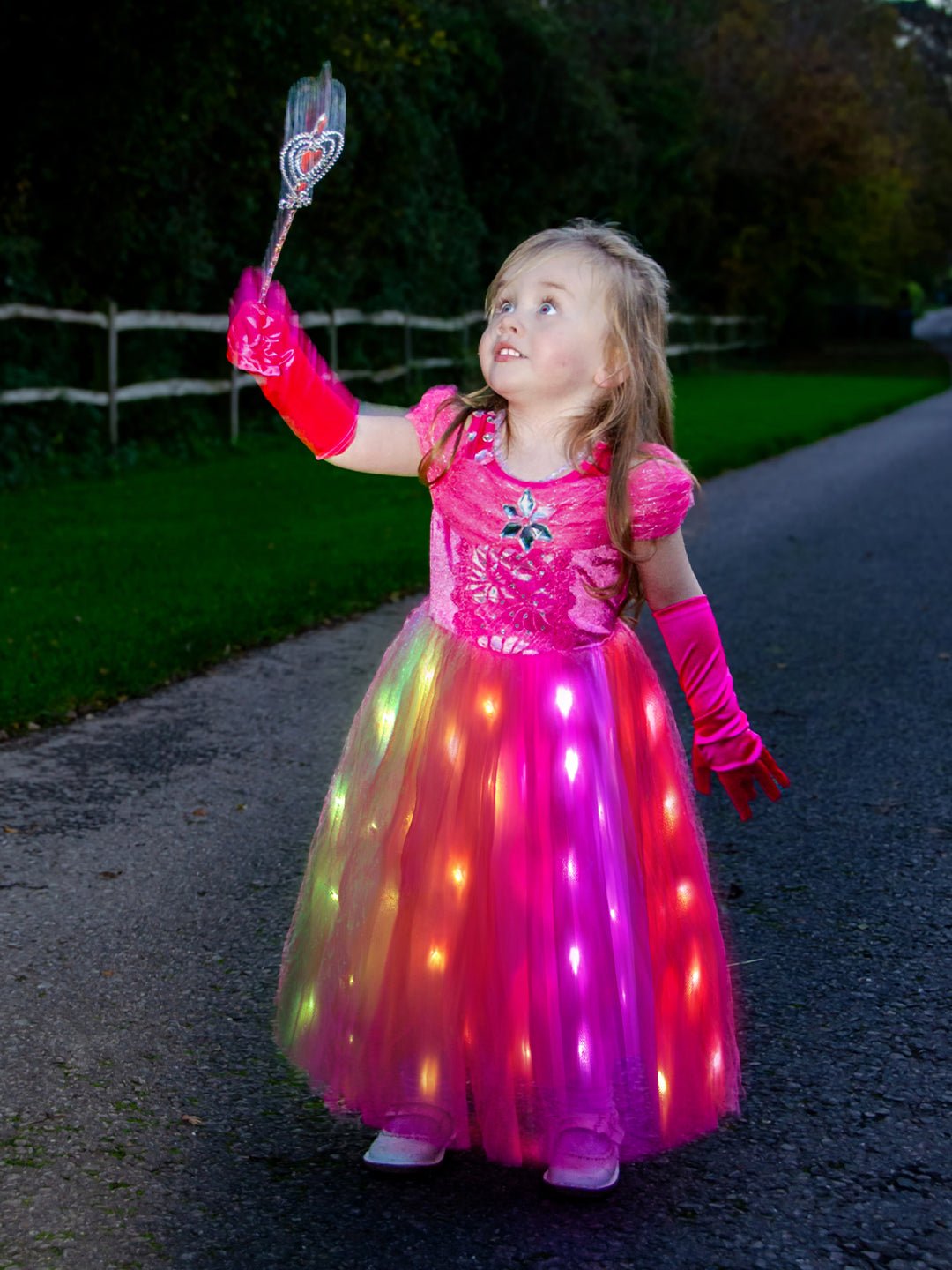 Sleep Beauty Princess Colorful Set Light Up Costume For Girl - Uporpor