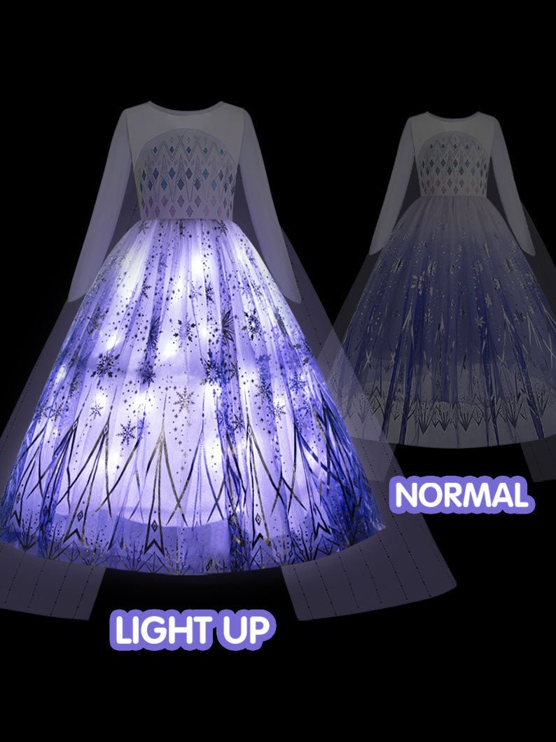 Snow LED Light Ball Gown Dress - Blingcos - Uporpor