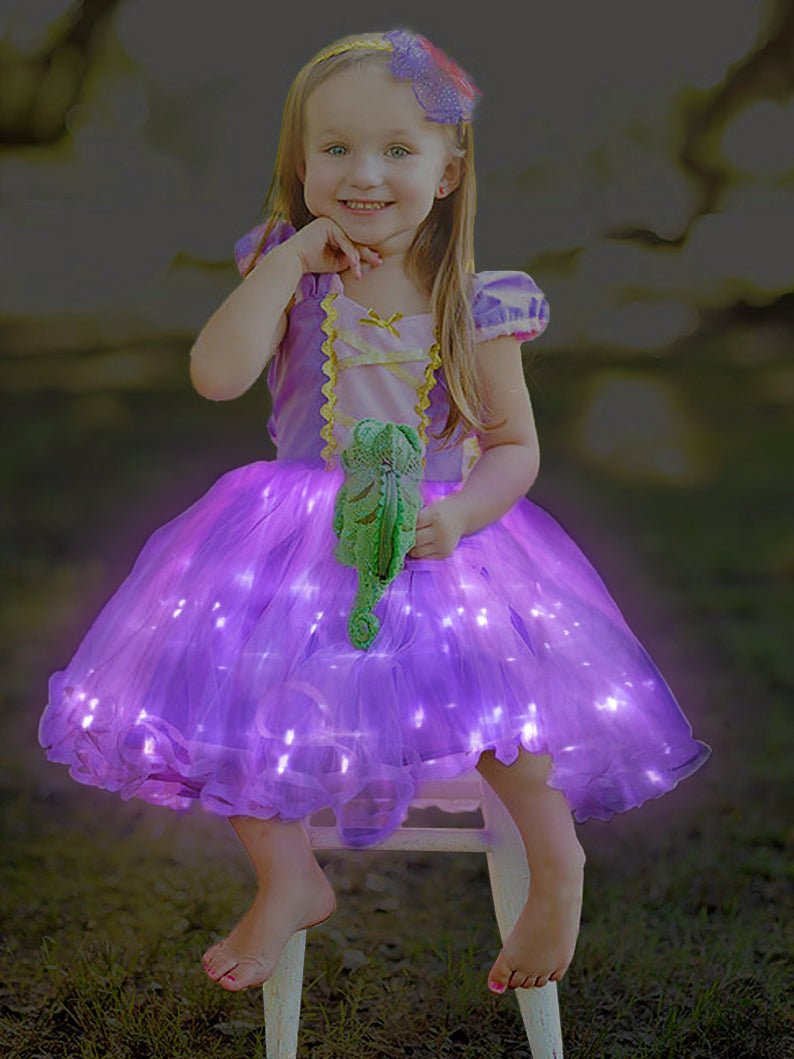 Rapunzel Magical LED Dress - Kids' Birthday Party Costume - Uporpor