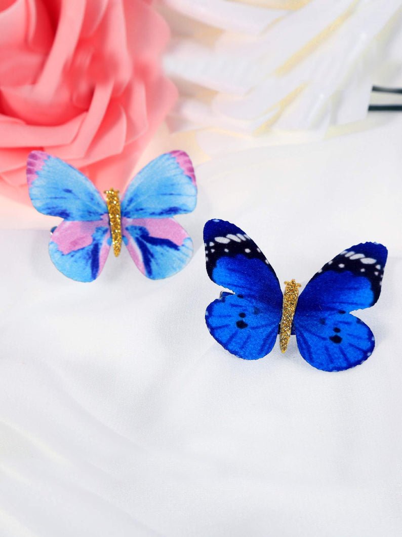 12 Pieces Glitter Butterfly Hair Clips for Girls Hair Accessories - UPORPOR