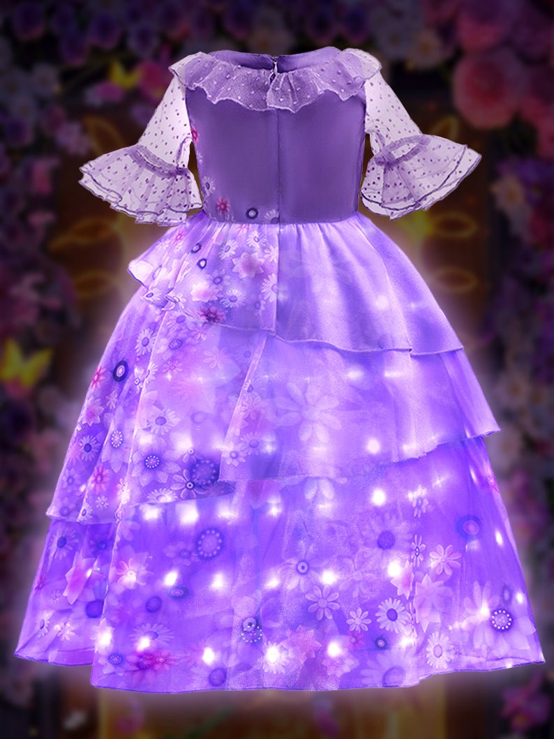 Light Up Encanto Isabela Dress Costume for Girls