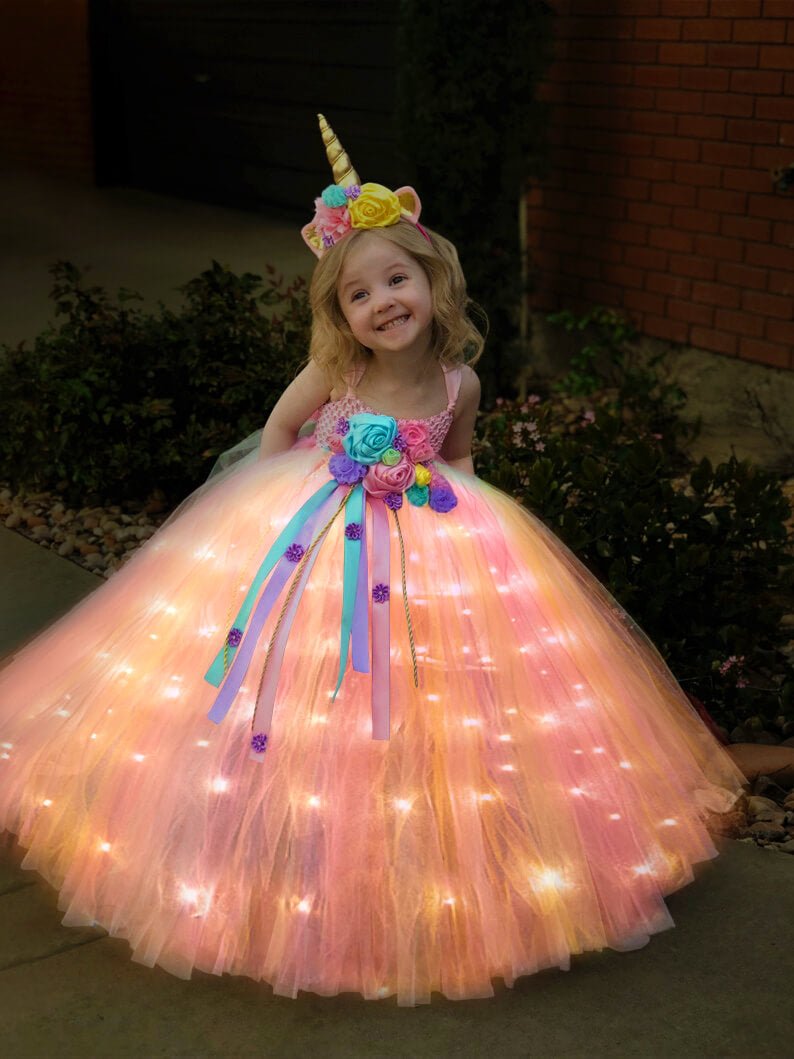 Light Up Unicorn Princess Costume