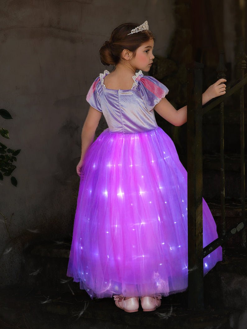 2023 Tangled Rapunzel Princess Dress For Girls Purple Costumes