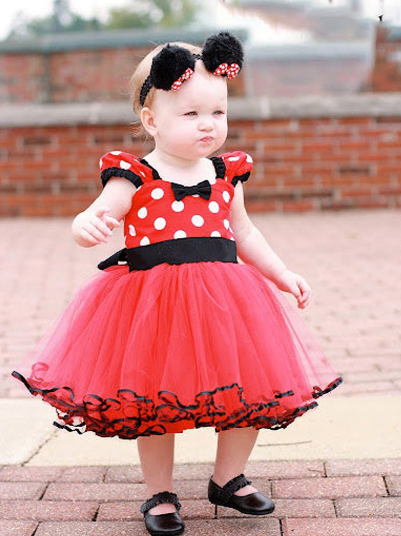 Minnie Mouse Magical LED Dress - Kids' Birthday Party Costume by Uporpor