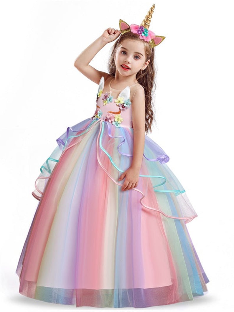 Unicorn Light Up Princess Dress - Uporpor