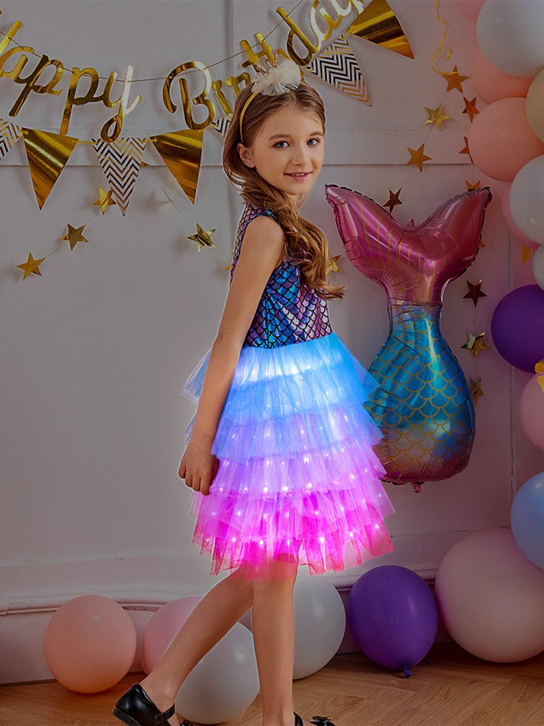Little Girl Party LED Baby Dress - Uporpor