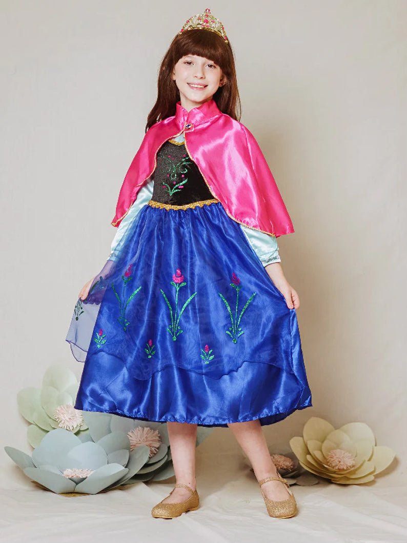 Anna Light up Princess Costumes Party Dress Up for Girls - Uporpor - Uporpor