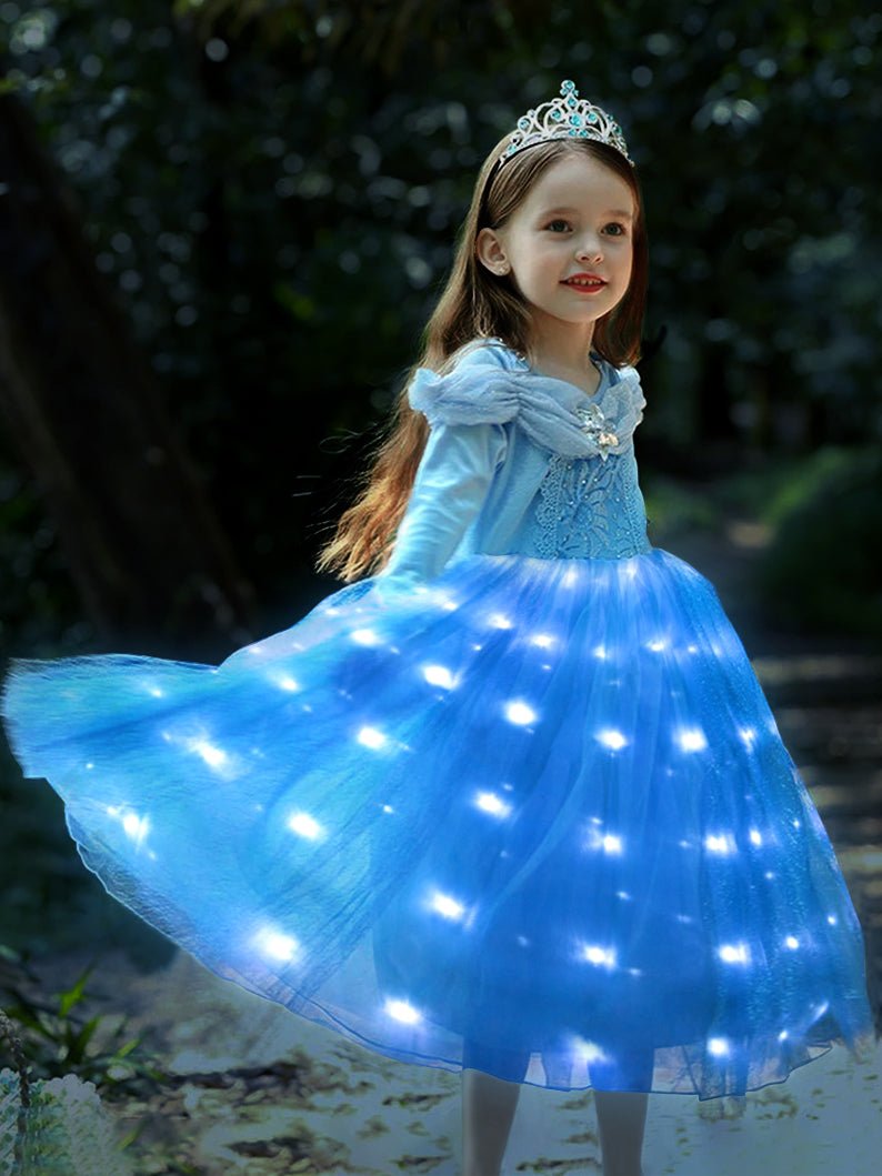 Amazon.com: LAUPHIE Princess Costume Cinderella Dresses for Girls Blue Dress  Up Clothes Accessories for Toddler Girls Fancy Dress Birthday Party (100 3  Years) : Clothing, Shoes & Jewelry