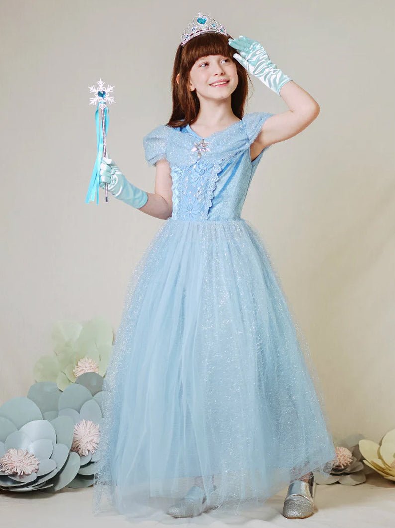 Blue Party Princess Light up Dress up Costume - Uporpor