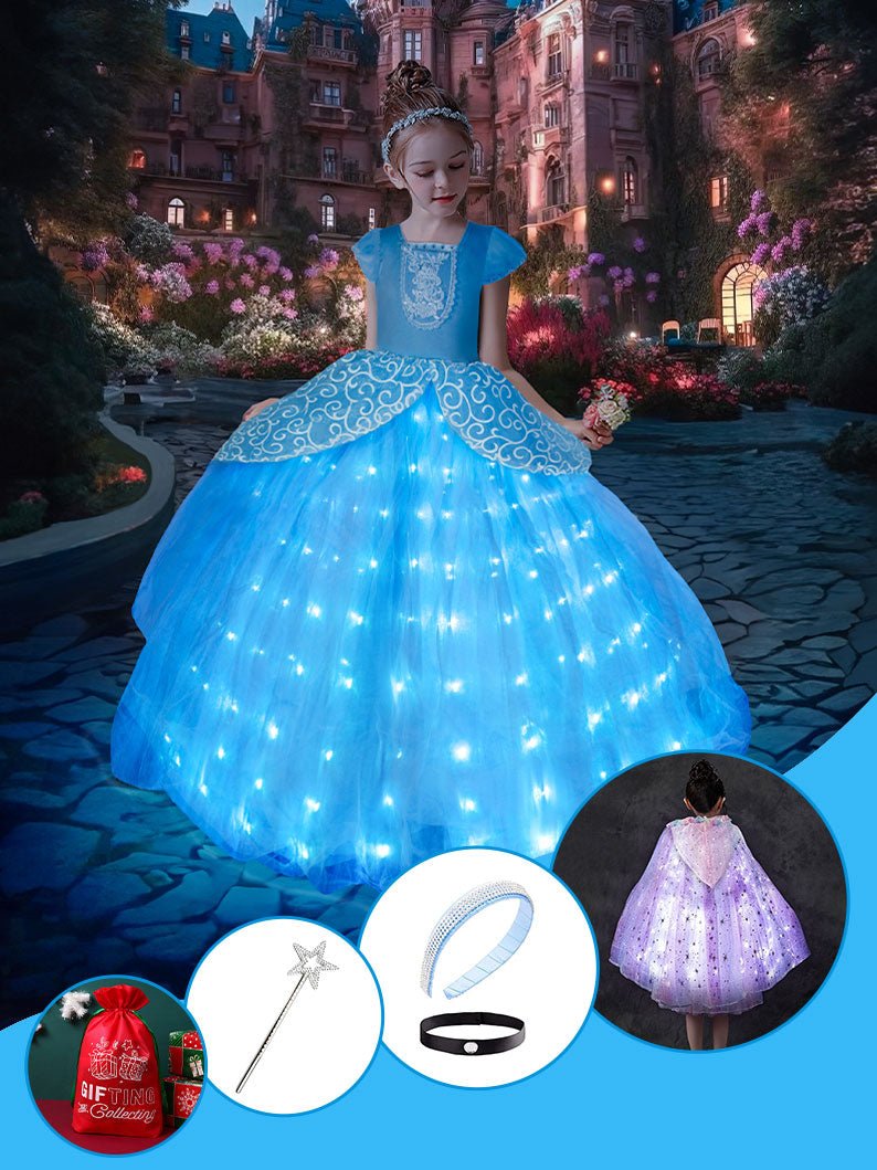 【Christmas set】 Princess Light up Dress up Costume - Uporpor