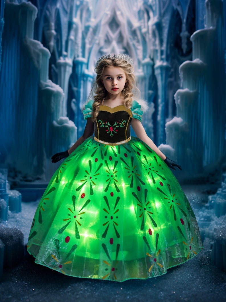 christmas light up dress Amazon.com: Davvew Princess Dresses for Girls Halloween Light Up Princess Costume for Little Girls Christmas Toddler Princess Dress Up Clothes : Clothing, Shoes & Jewelry
