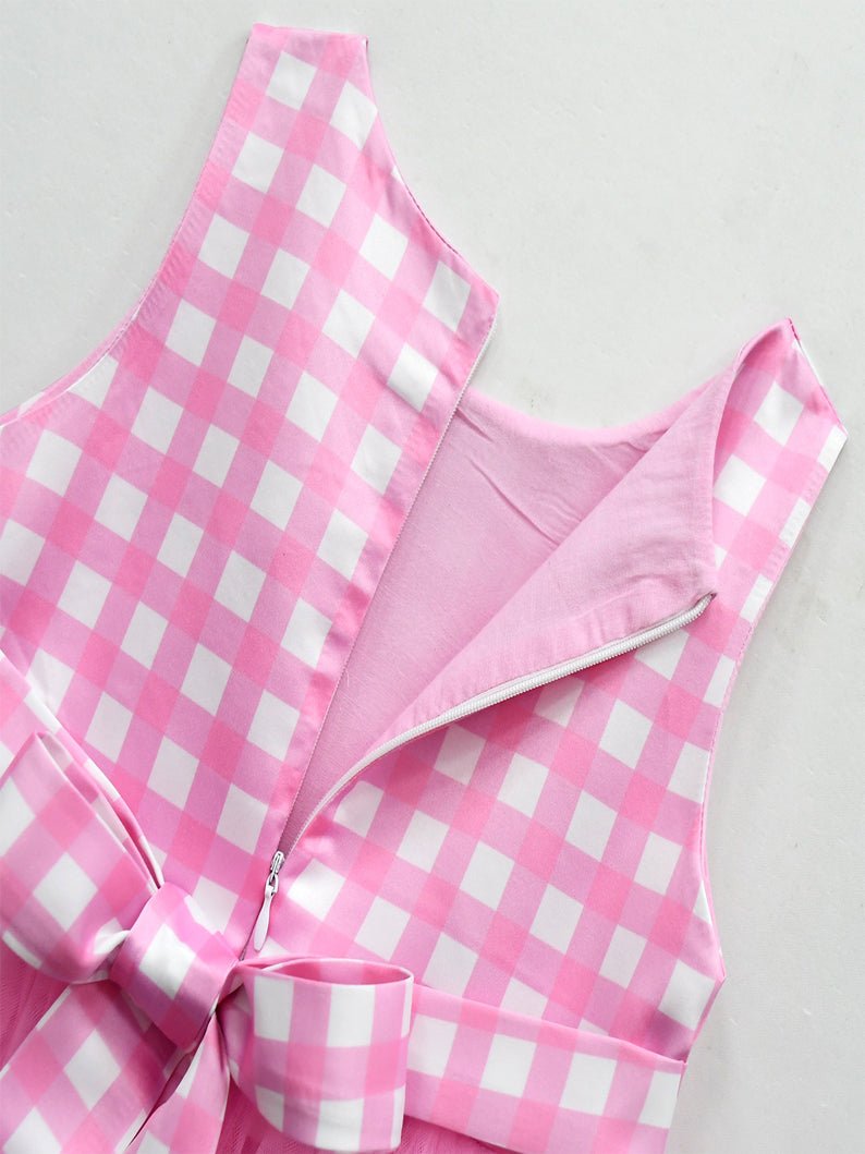 Light-up Brabei pink short-sleeve party dress for girls - Uporpor