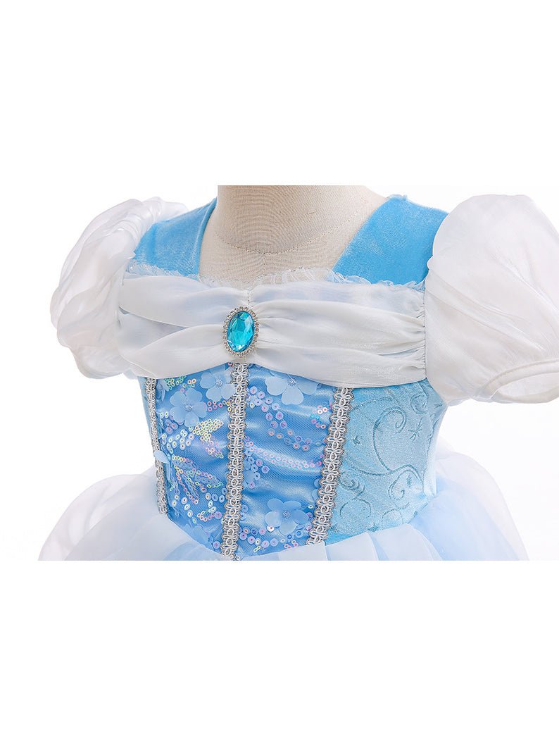 Light up Cinderella short Sleeve Girl Dress For Party - Uporpor - Uporpor