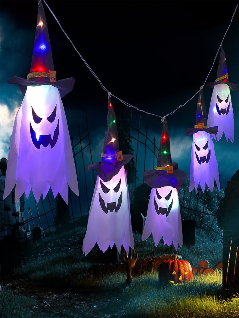 Light Up Colorful Witch Hats Decorations for Halloween- Uporpor - Uporpor
