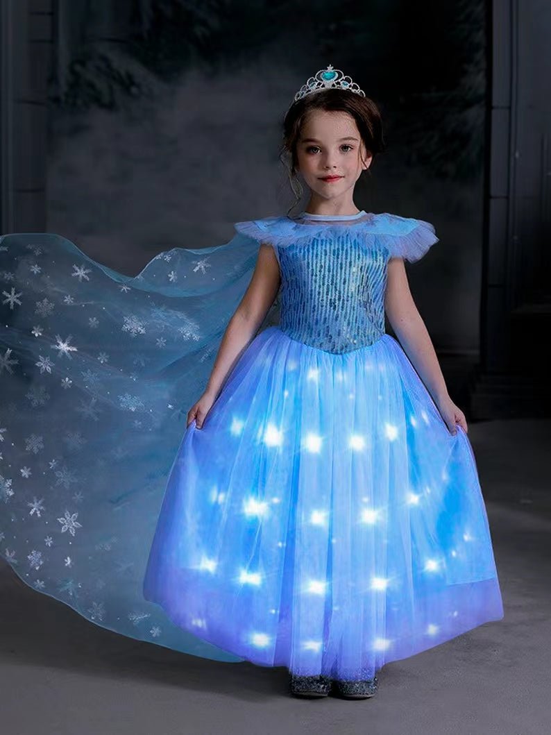 ALINGNA Womon Halloween Cosplay Frozen Elsa Princess Costume Stage Costume  Blue/M : Amazon.in: Toys & Games