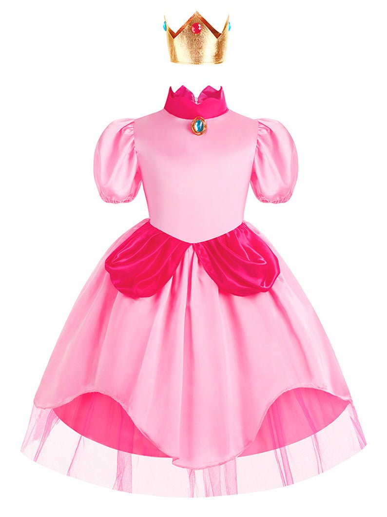 Light up Princess dress Peach Costume for Girls - Uporpor