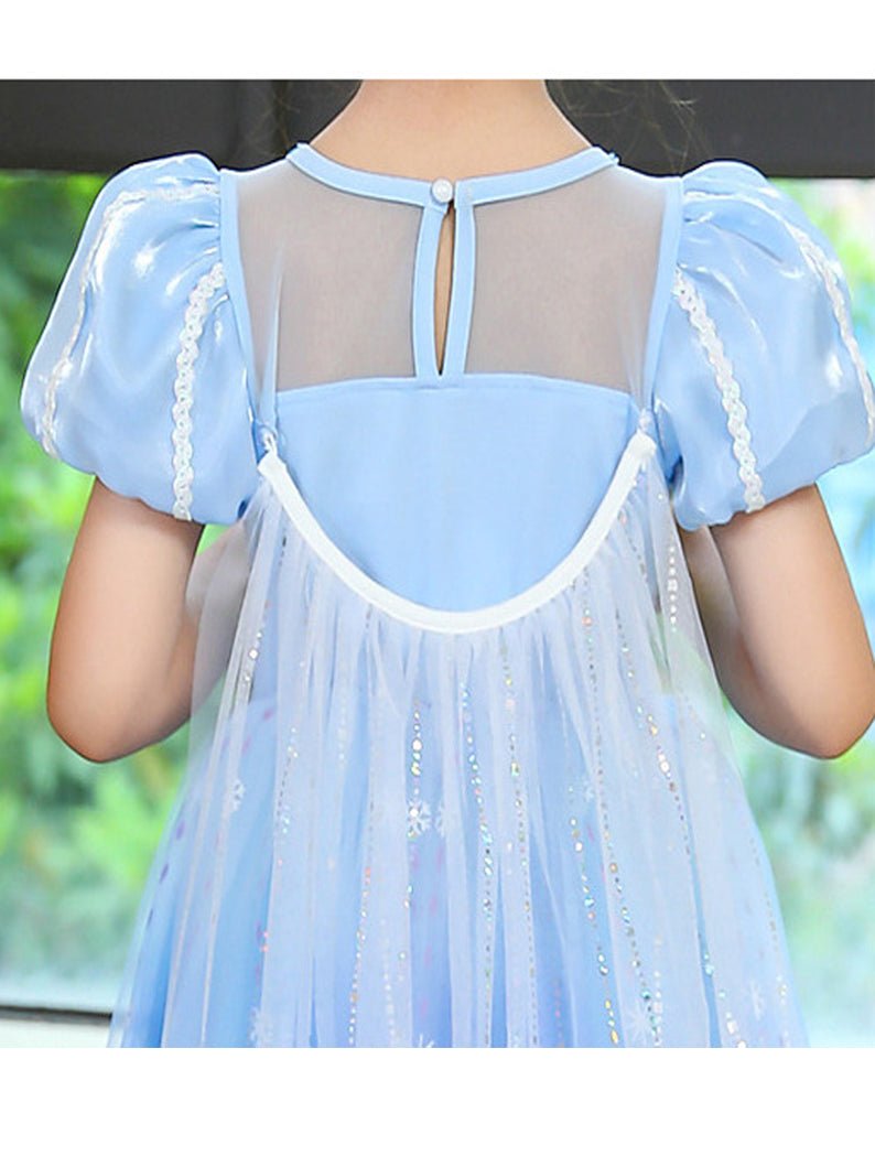 Light up puff sleeve Princess Costumes for Little Girls Elsa - Uporpor - Uporpor