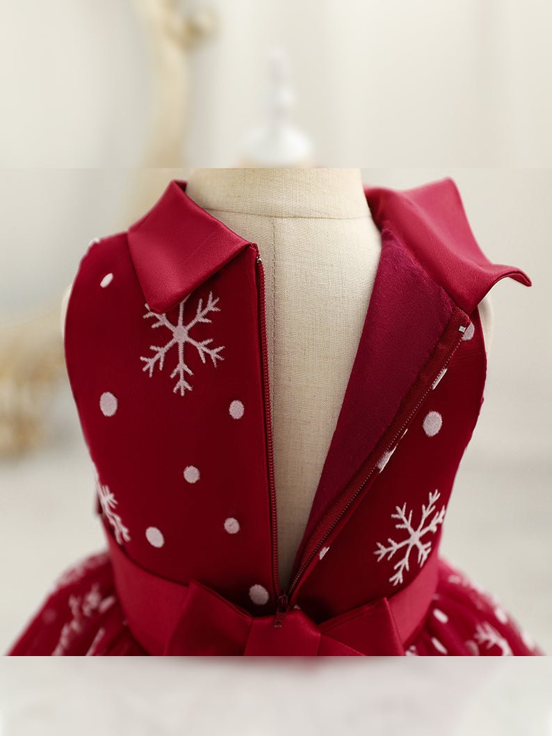 Light Up Snowflake Sleeveless Girls Christmas Princess Dress - Uporpor - Uporpor