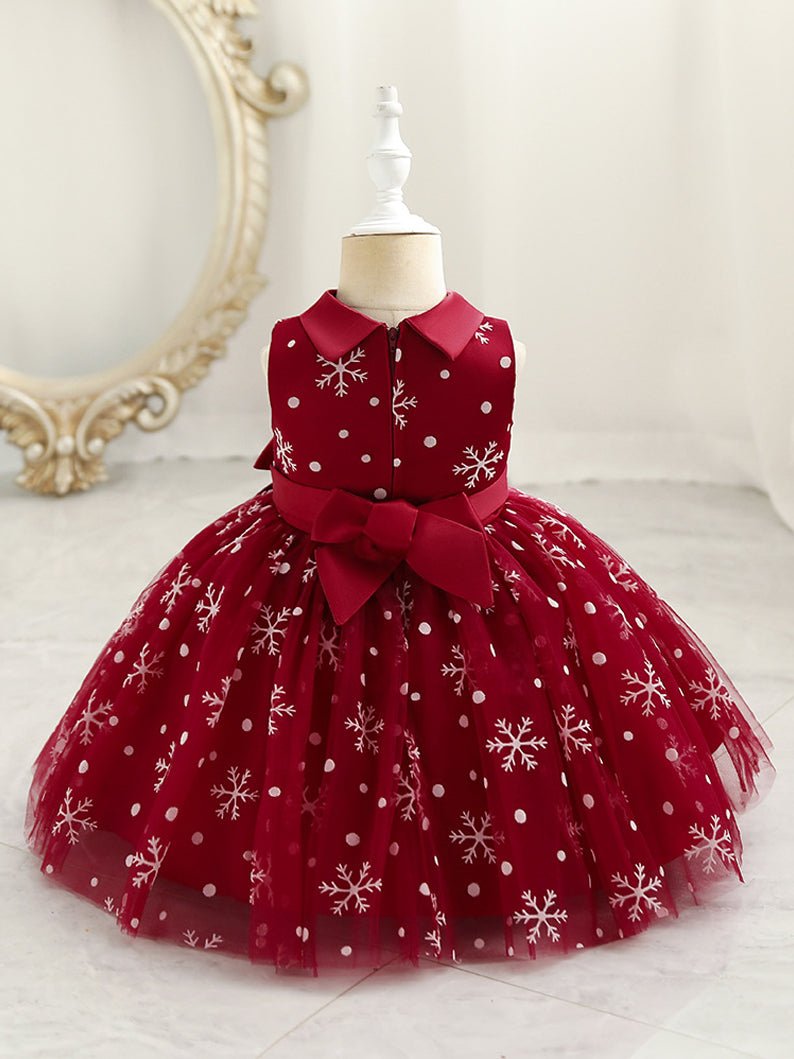 Light Up Snowflake Sleeveless Valentines outfit Princess Dress
