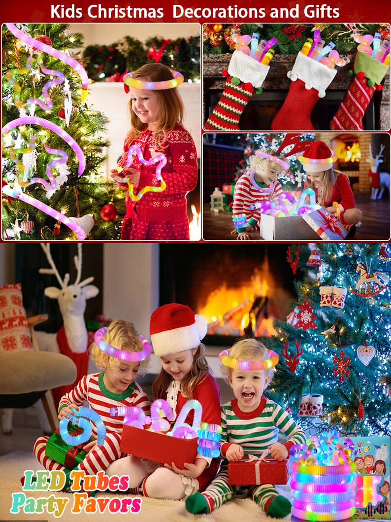 Light Up Stretch TubesGlow Sticks Party Favors Decorations Toys（6 Pieces） - Uporpor - Uporpor