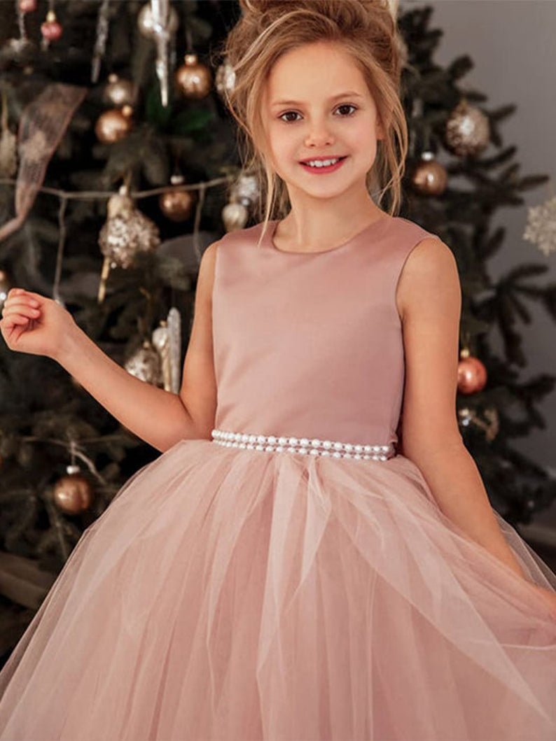 Princess Pageant Dress Light Up Flower Girls Ball Gowns - Uporpor