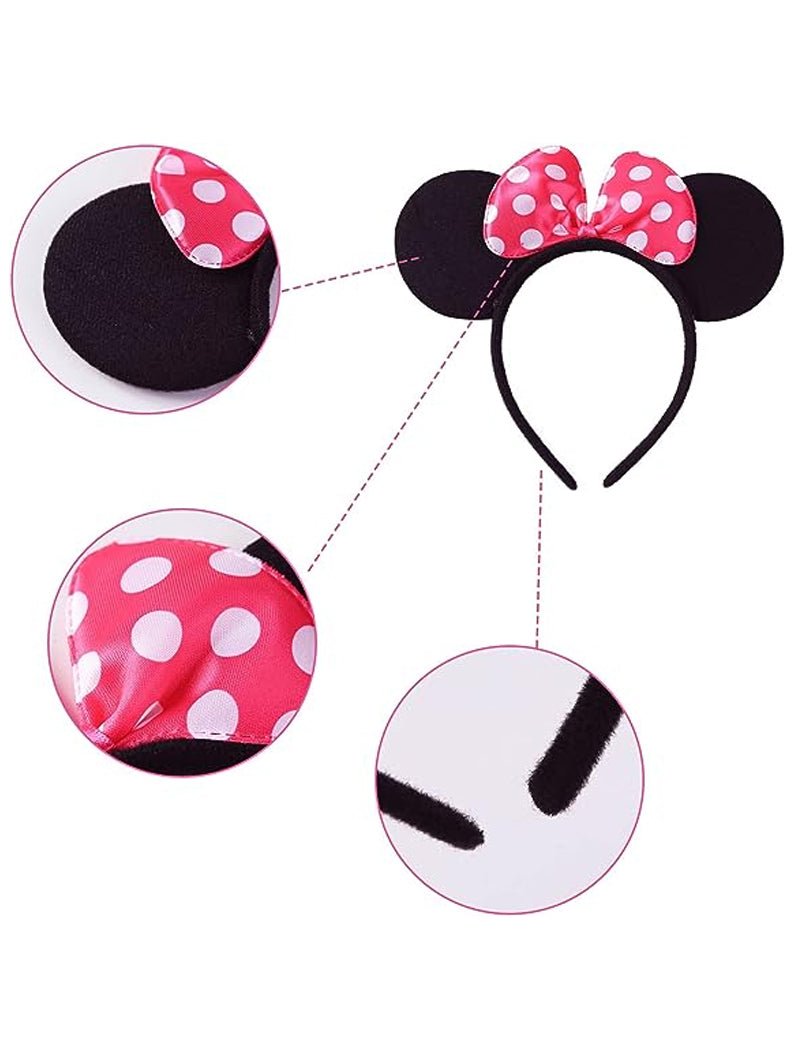 Rose Red Minnie Ears Party Favor Accessories Headband - Uporpor - Uporpor