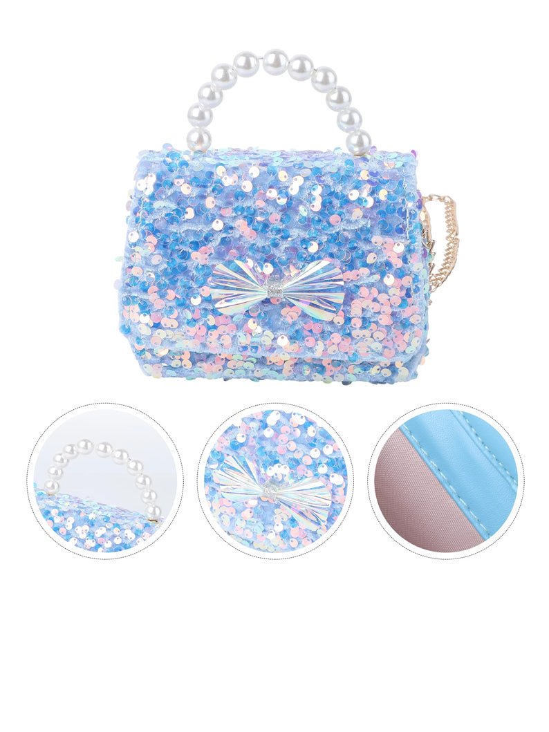 Sequined Bowknot Bag for Little Girls Elsa - Uporpor